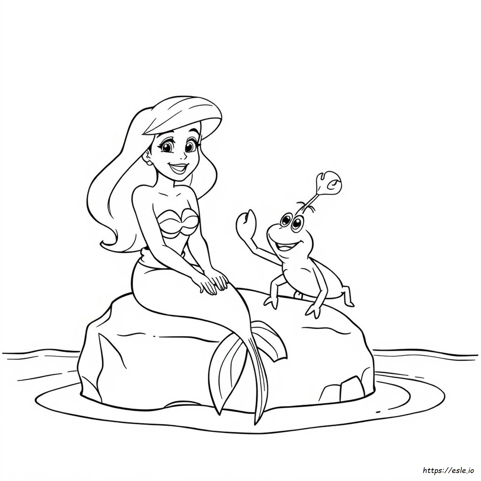 Ariel Y Sebastián Para Colorear