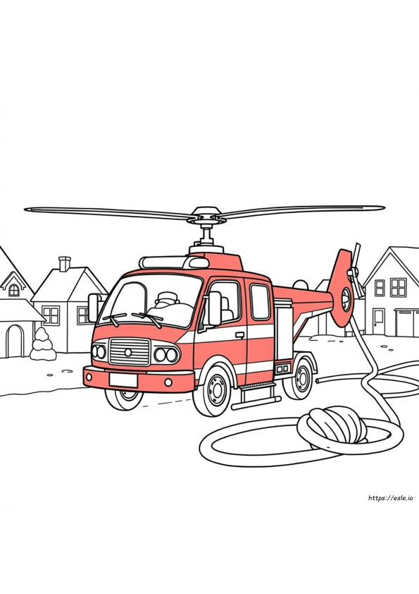 Helikopter Színező