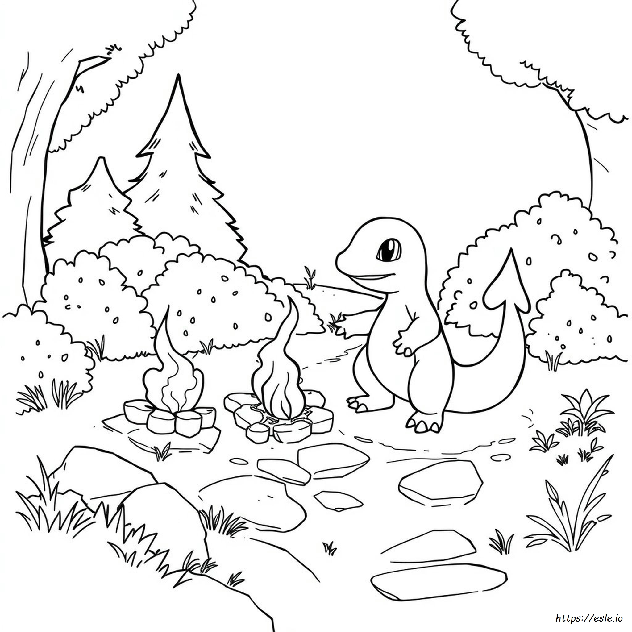 Charzard Colouring In