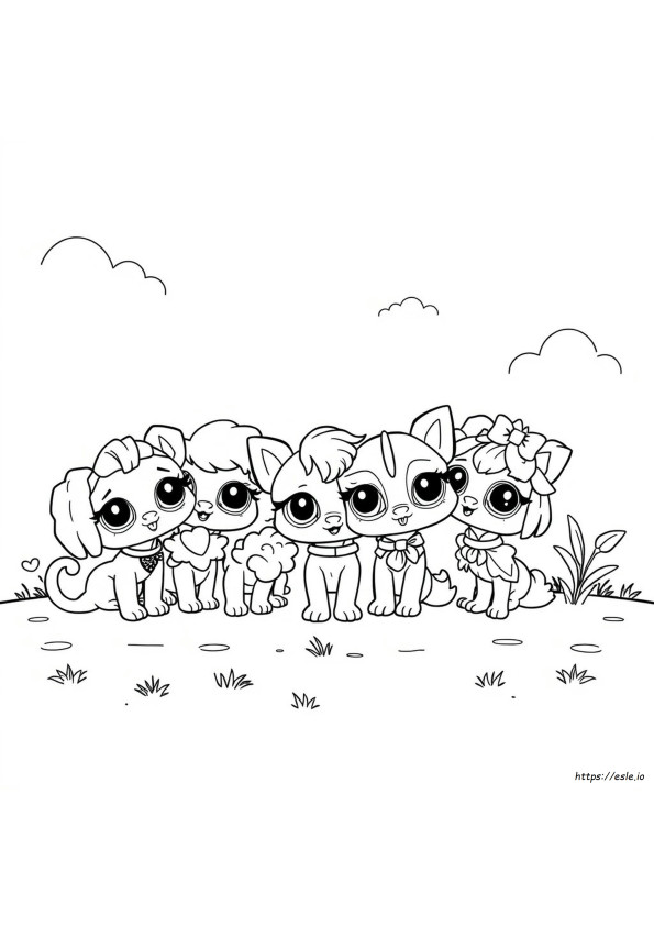 Disegni Da Colorare Gratuiti Di Littlest Pet Shop