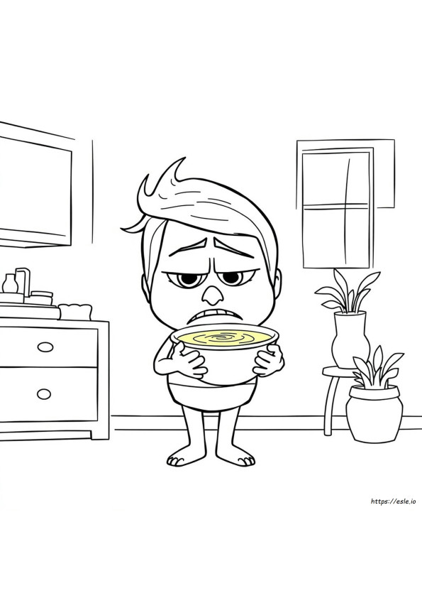Disgust Inside Out Coloring Page Printable