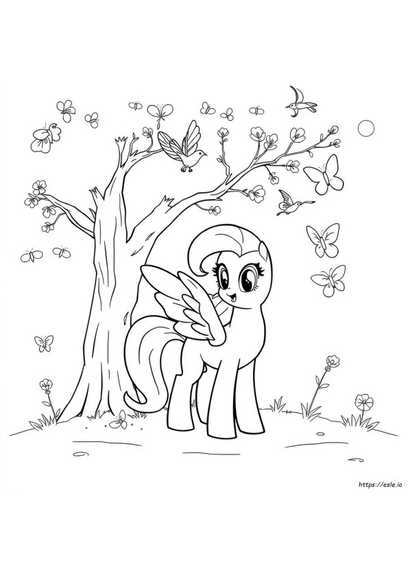 Meu Pequeno Pônei Fluttershy Para Colorir