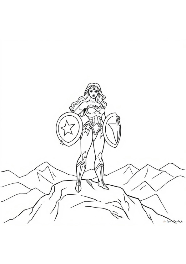 Wonderwoman Coloring Page