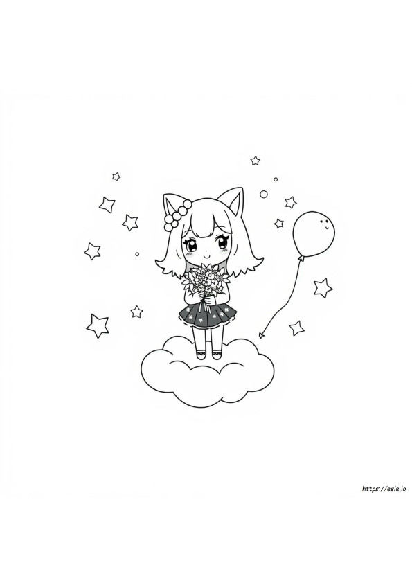 Aesthetic Kuromi Coloring Page