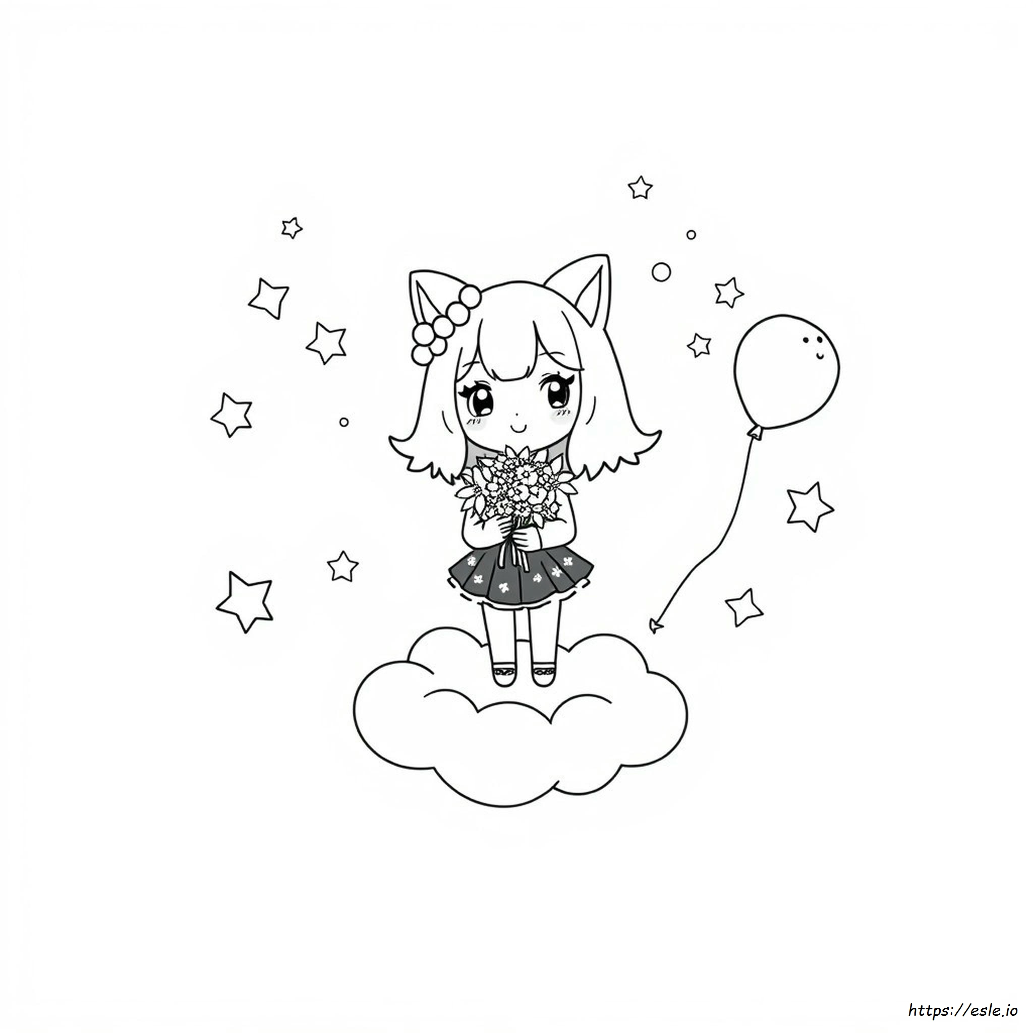 Kuromi Estetika Gambar Mewarnai