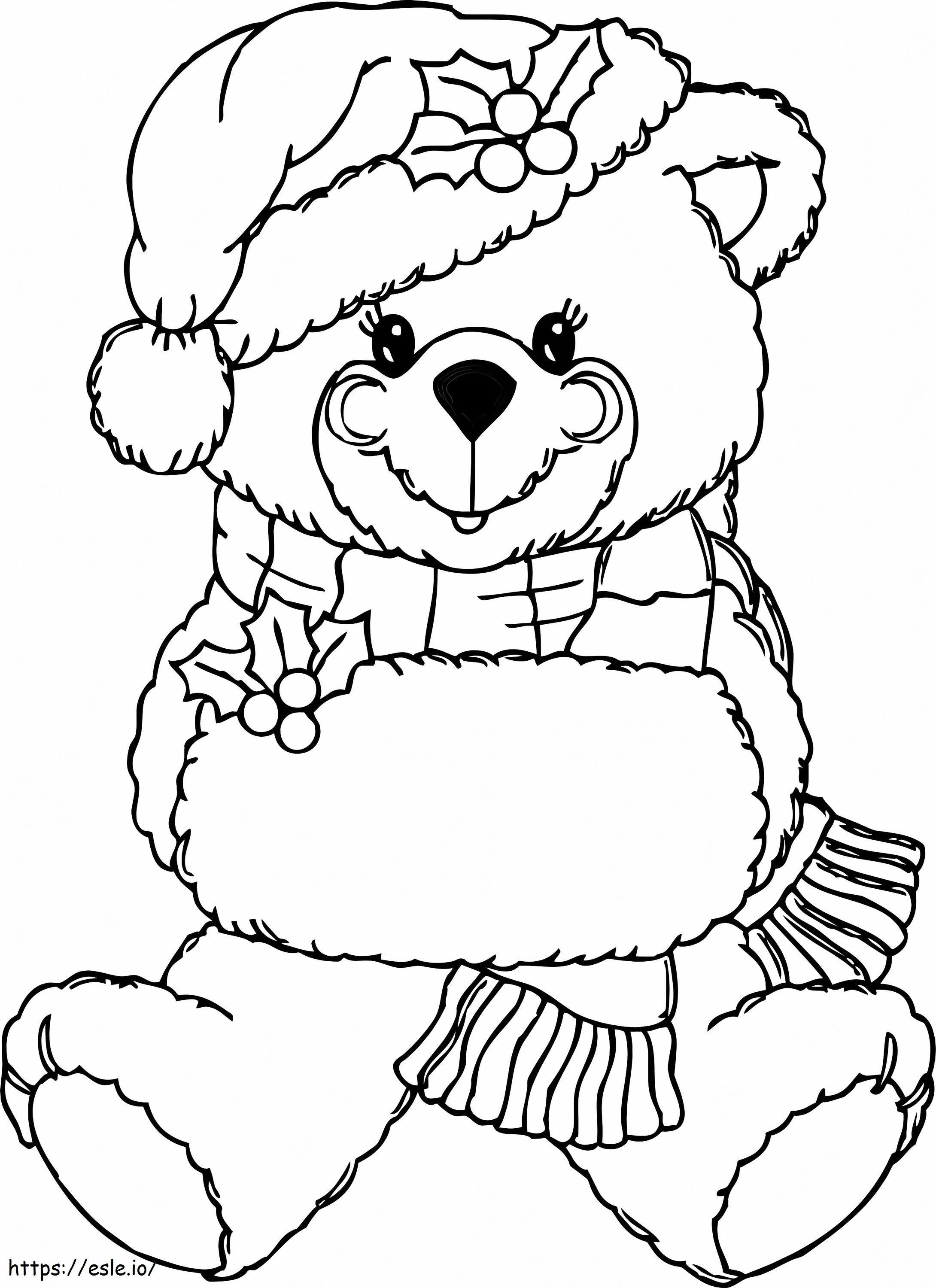 Teddy Bear yang dapat dicetak Gambar Mewarnai