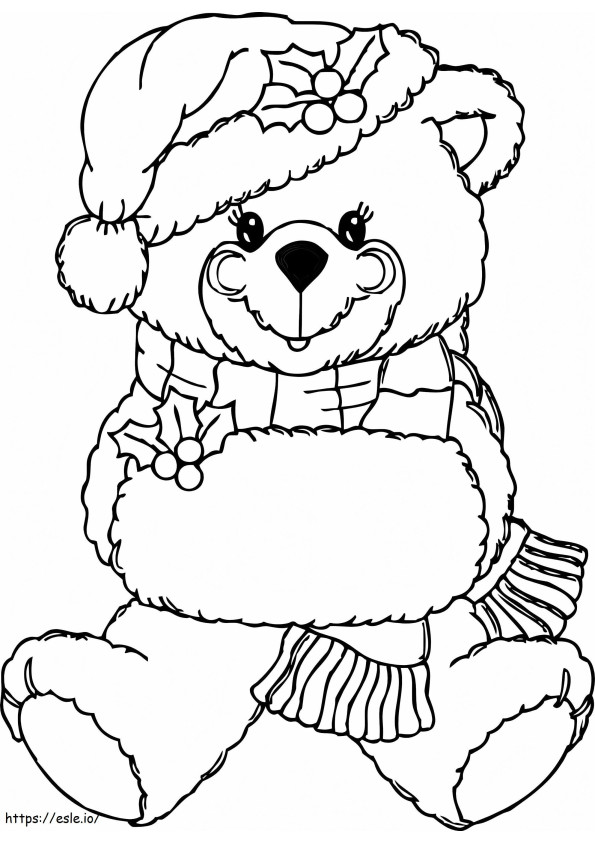 Druckbarer Teddybär ausmalbilder