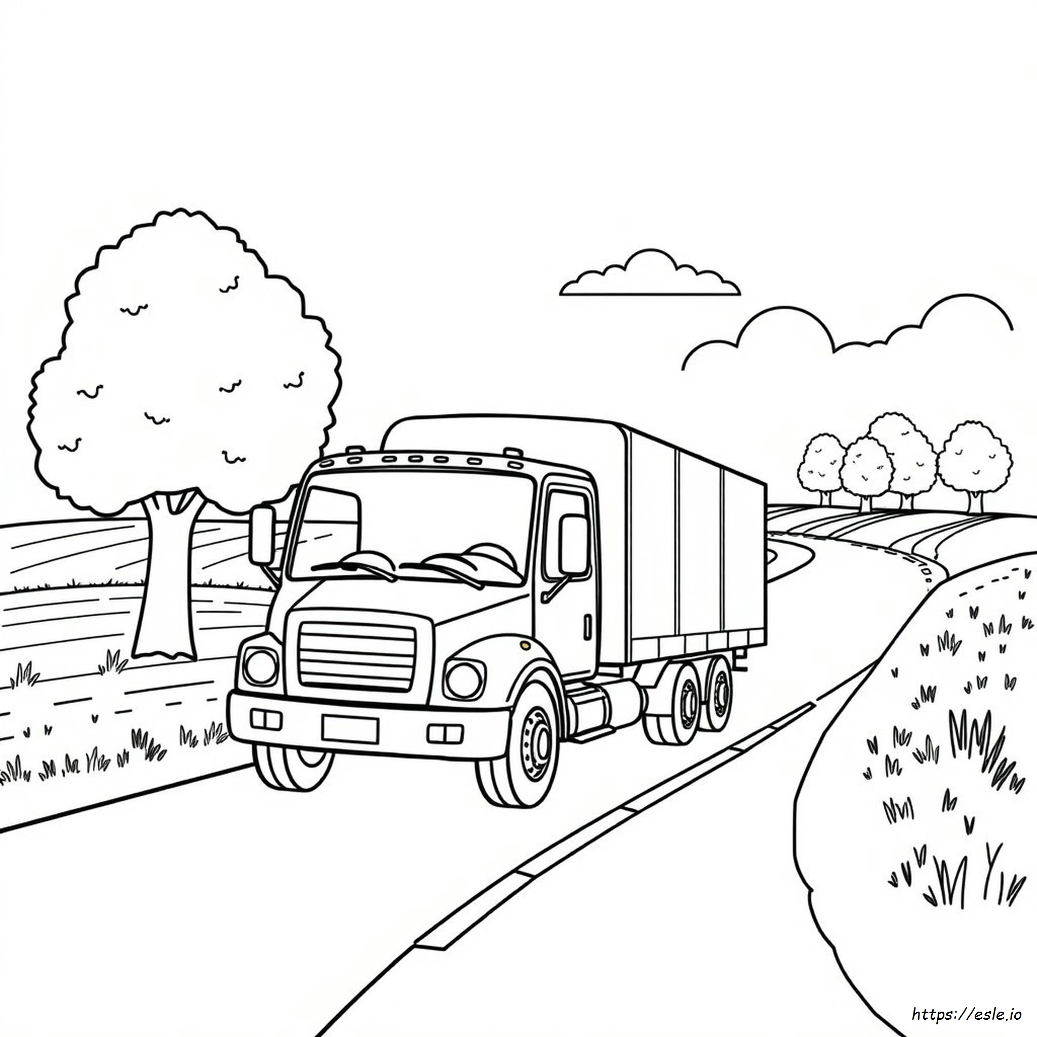 Camión Para Colorear