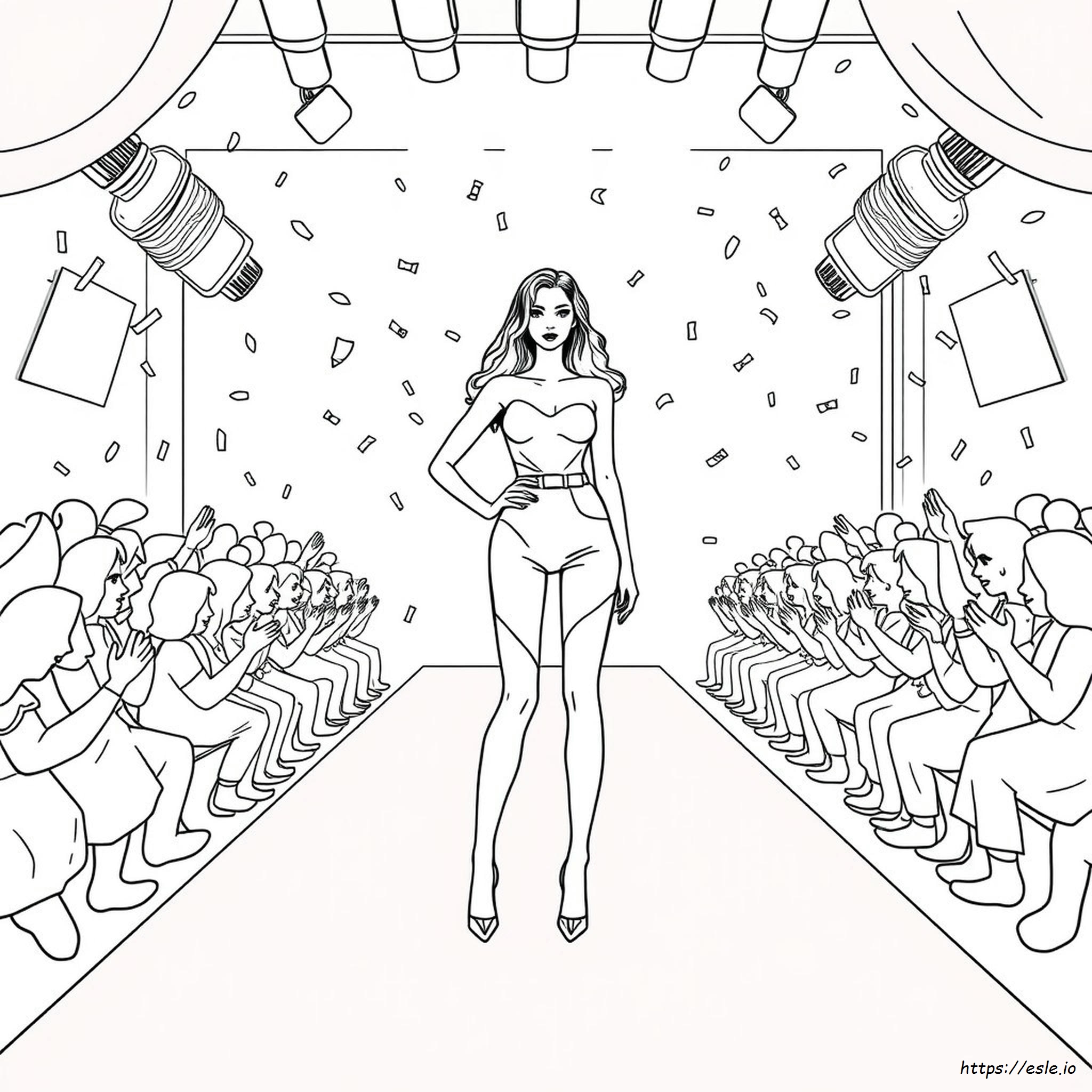 Top Model Colouring Pages To Print