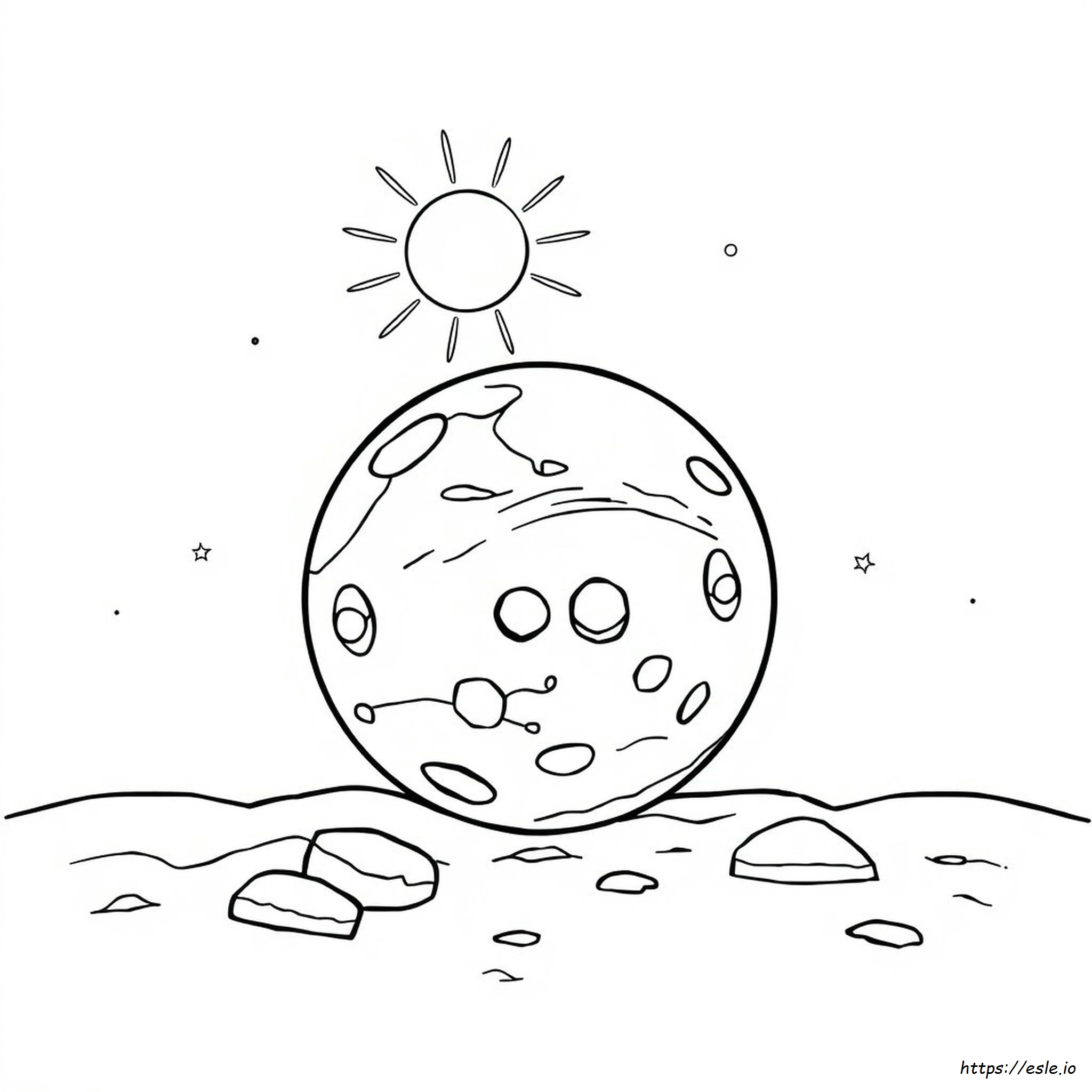 Mercury Planet Coloring Page