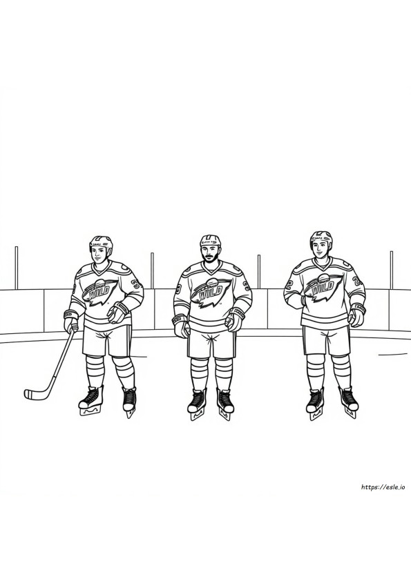 Minnesota Wild Coloring Pages