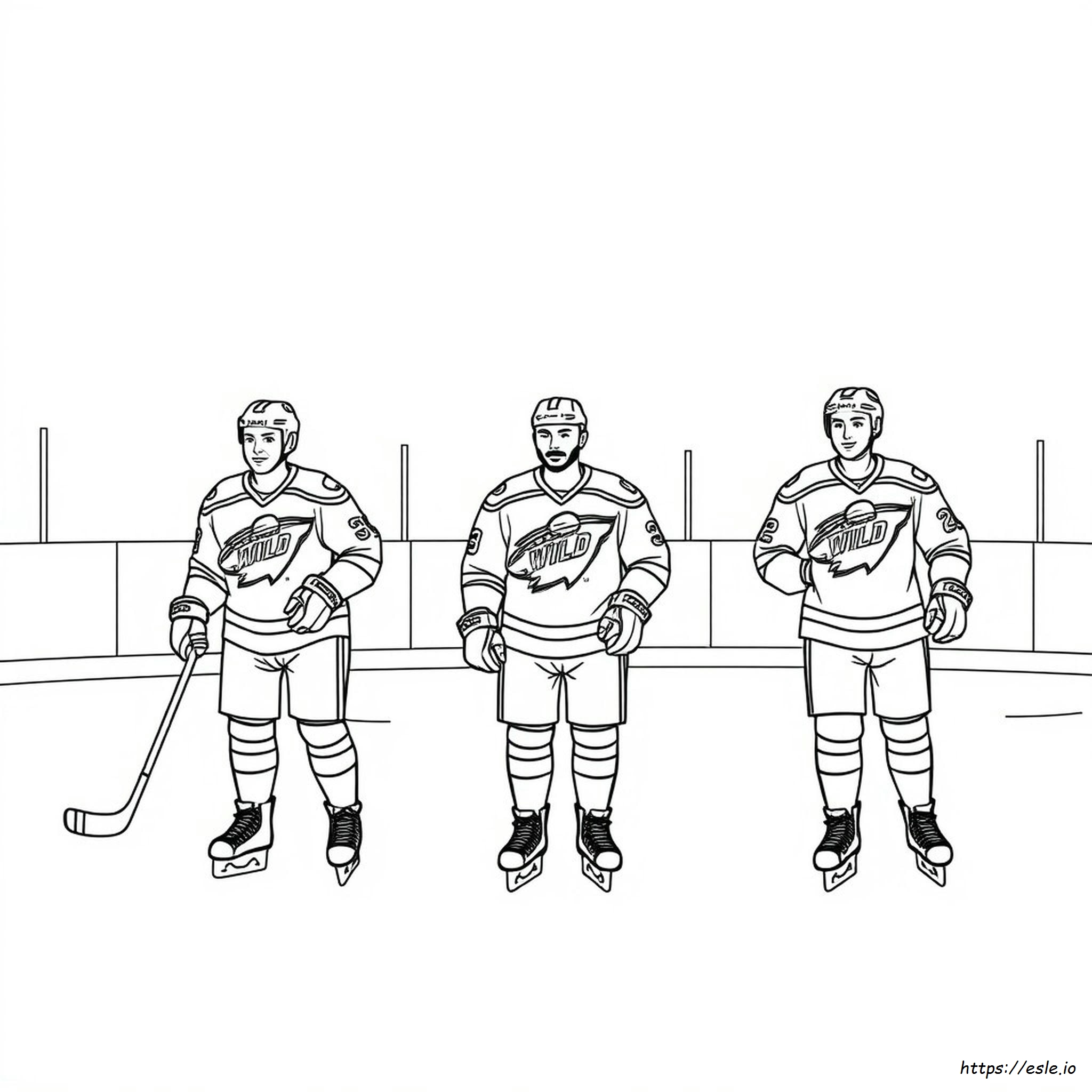 Coloriages Minnesota Wild