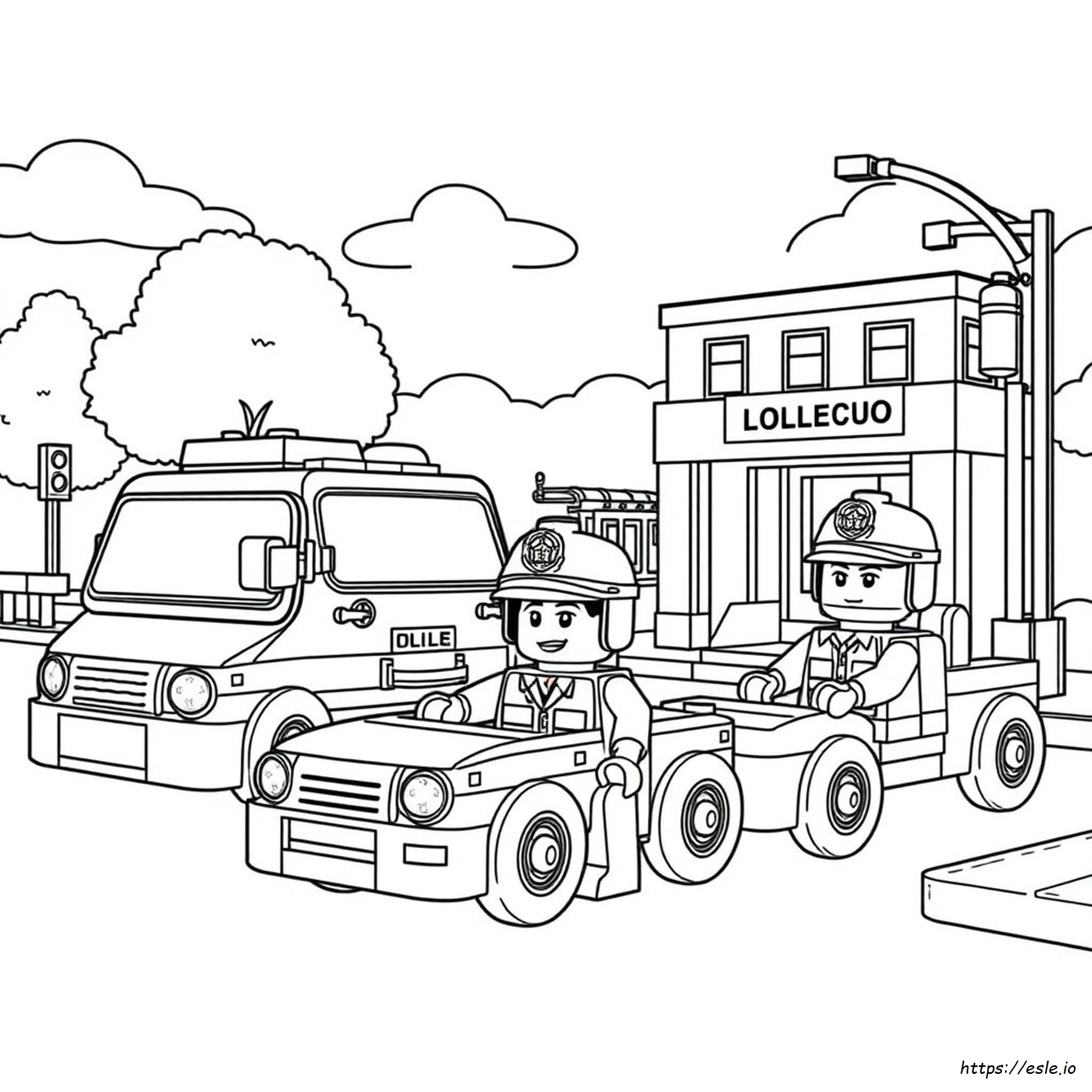 Lego City Police Coloring Pages