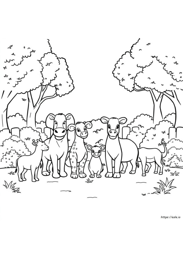 Imagini De Colorat Cu Animale De La Zoo