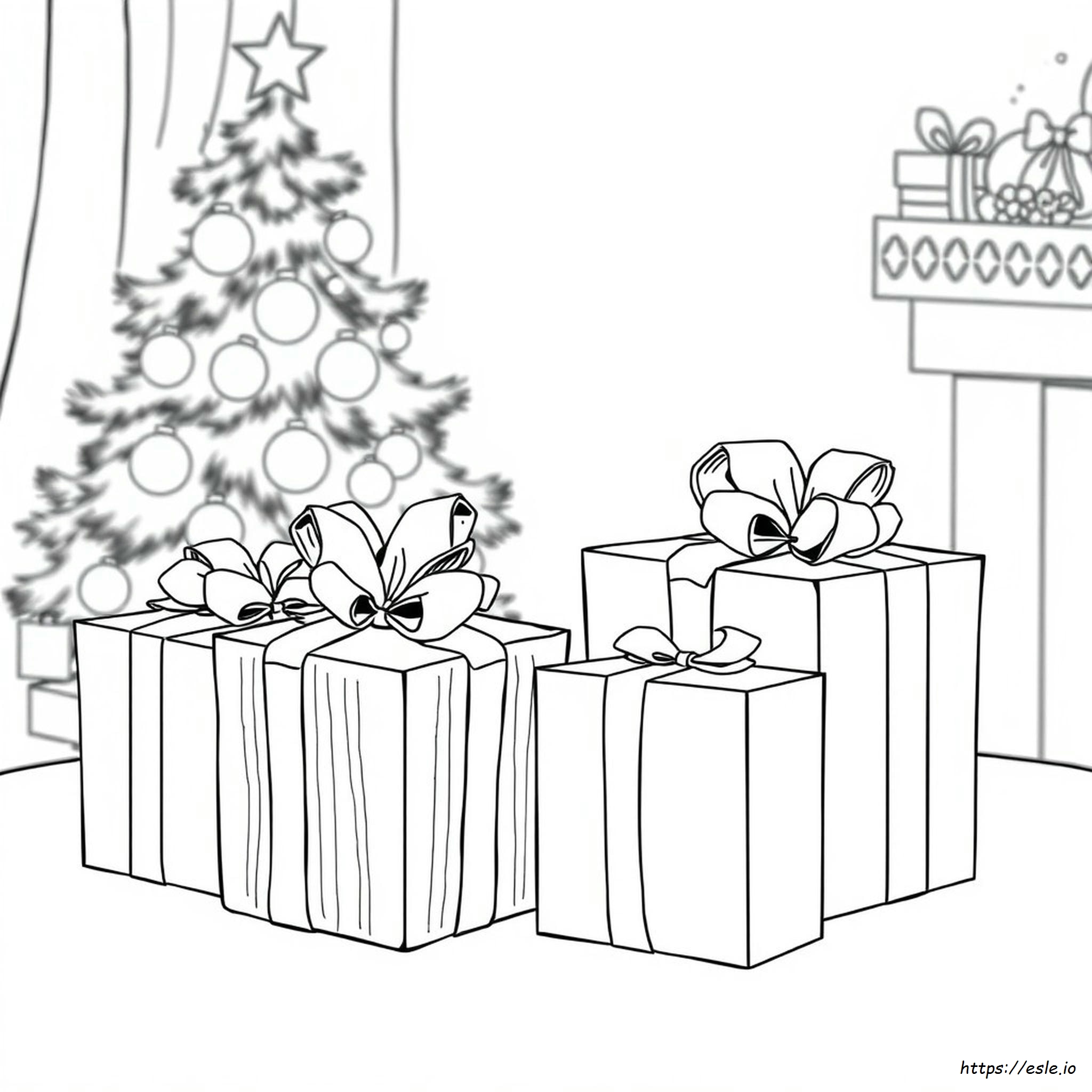 Coloring Pictures Of Presents