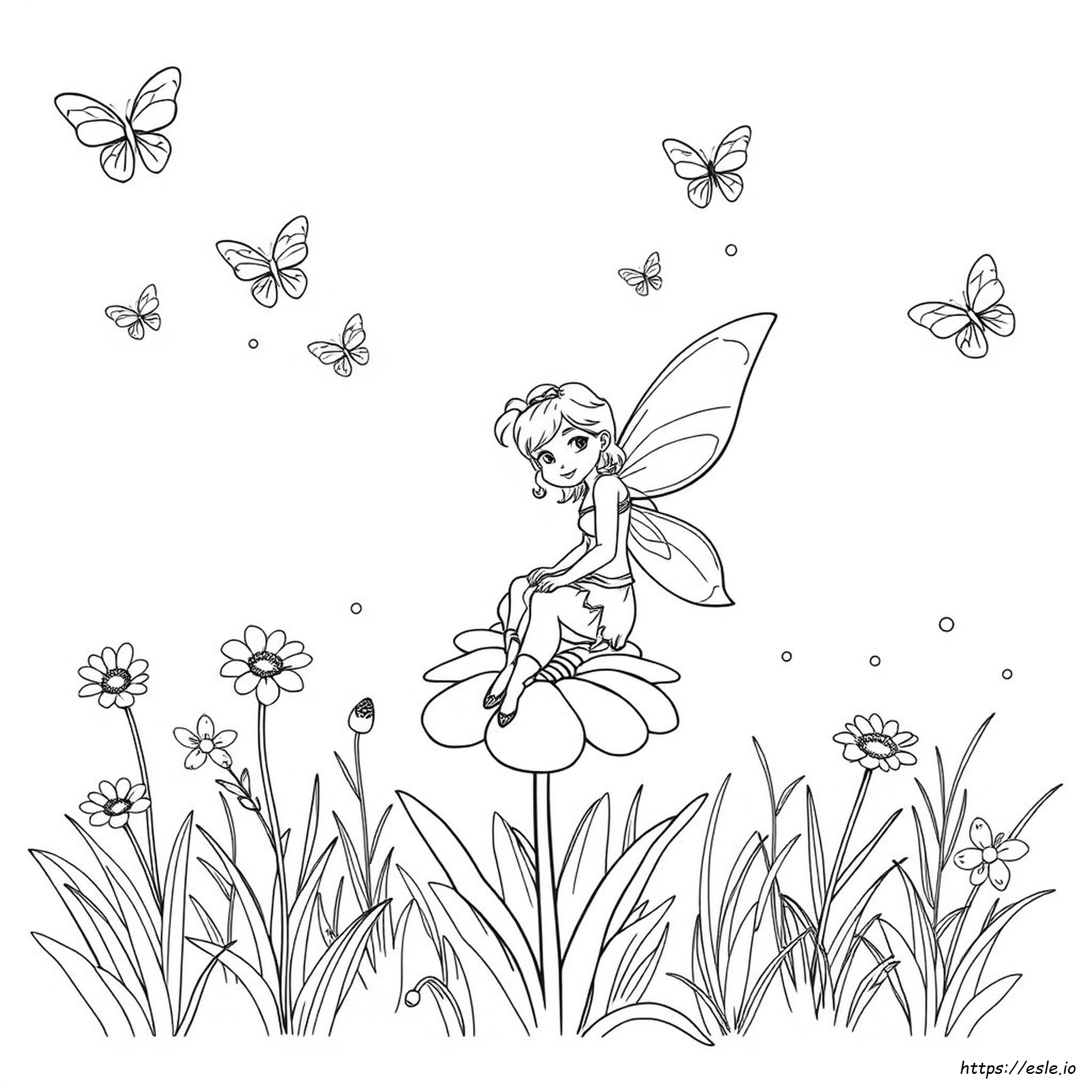 Fairy Coloring Sheets Free