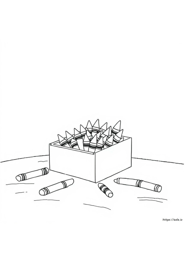 Malvorlage Buntstiftbox