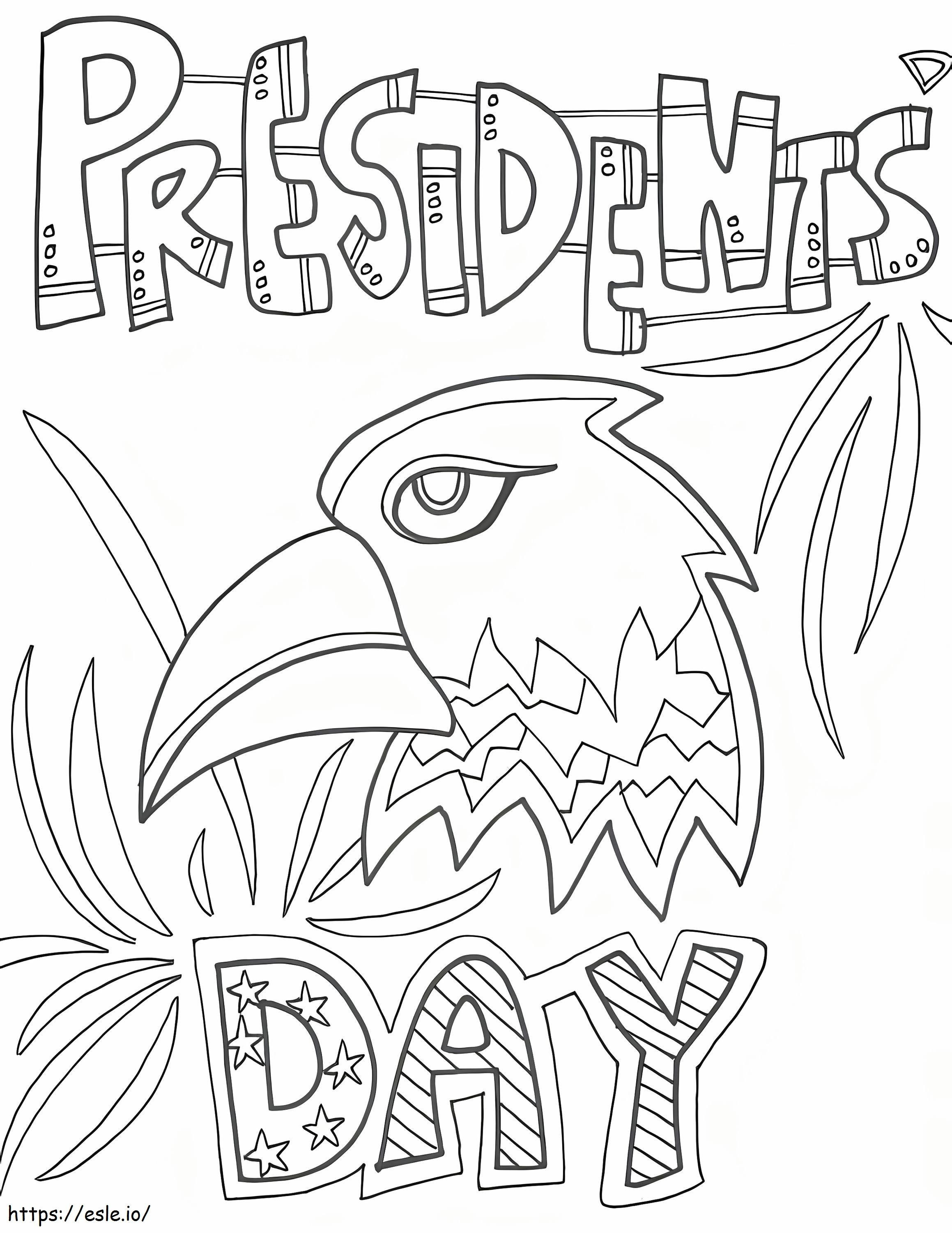 Coloriage Journée des présidents 4 1 à imprimer dessin