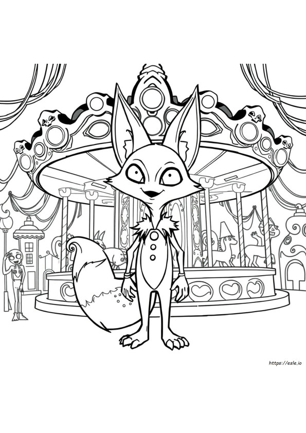 Grim Foxy Disegni Da Colorare