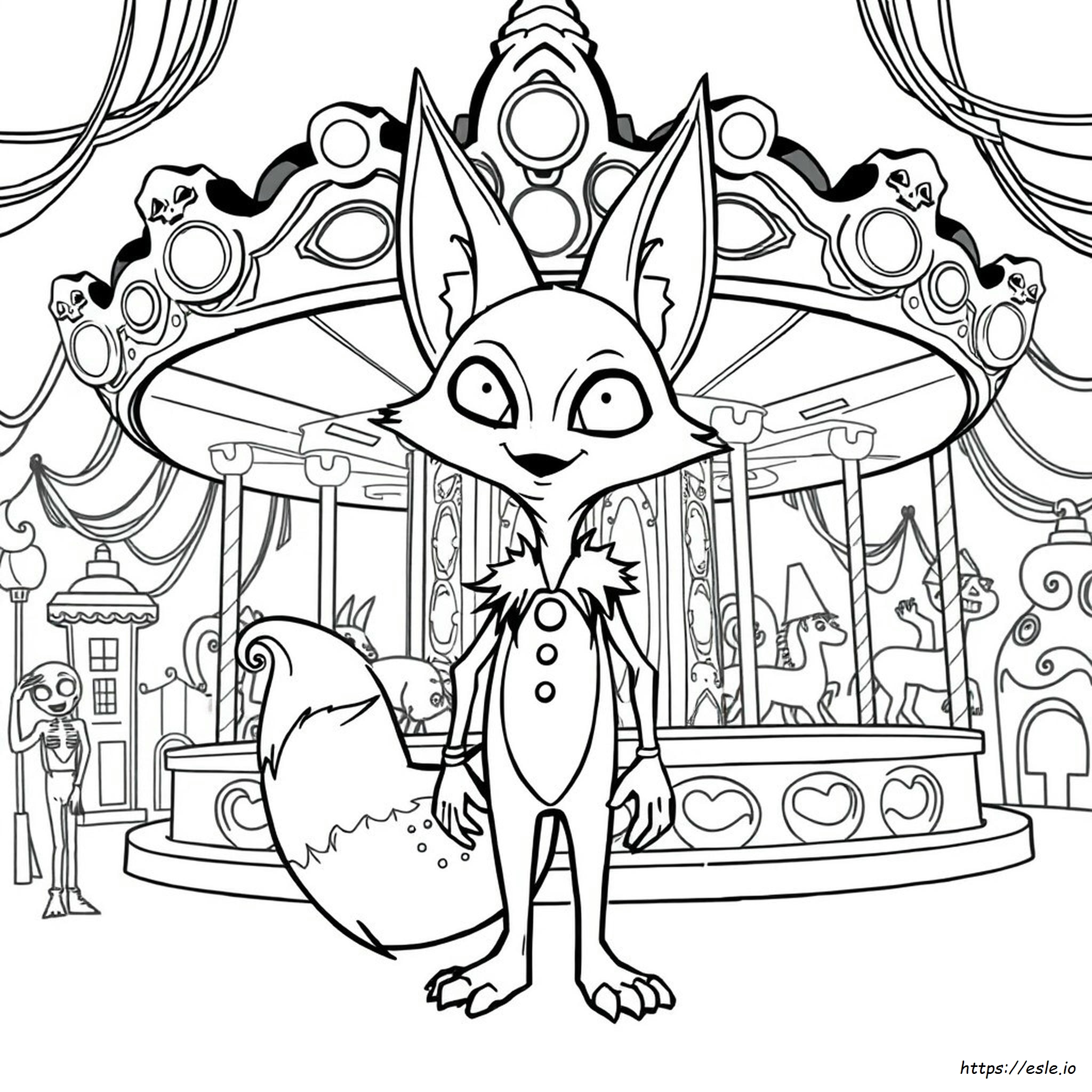 Grim Foxy Kolorowanki