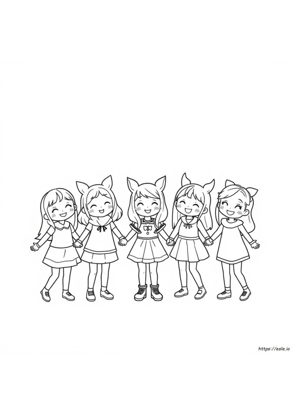 Kuromi And Friends Coloring Pages