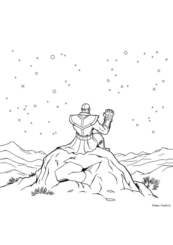 Thanos Coloring Sheet