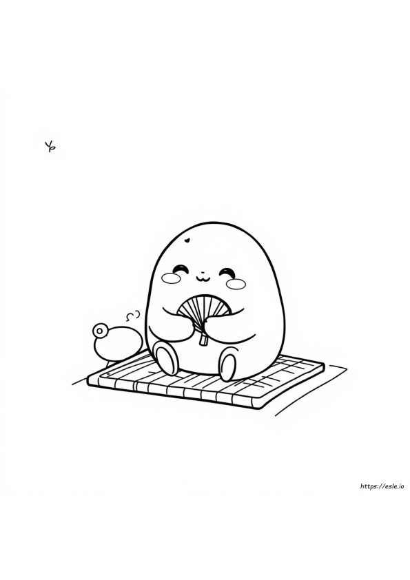 もち ぬりえ
