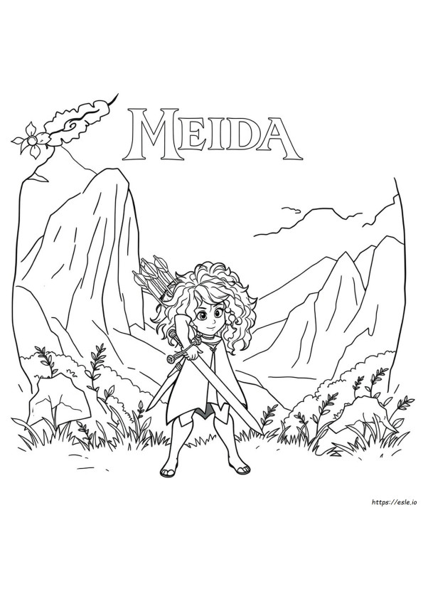 Merida Brave Kleurplaten Om Af Te Drukken