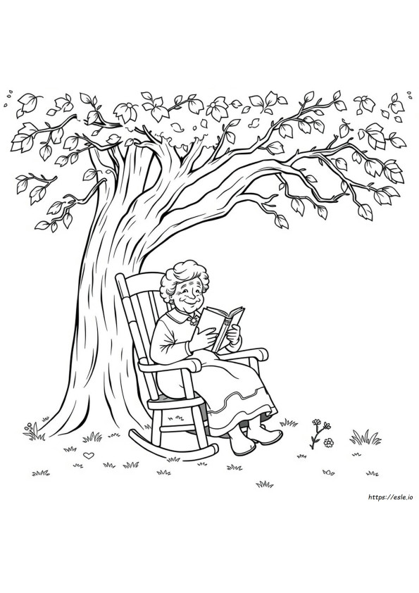 Grandmother Coloring Pages