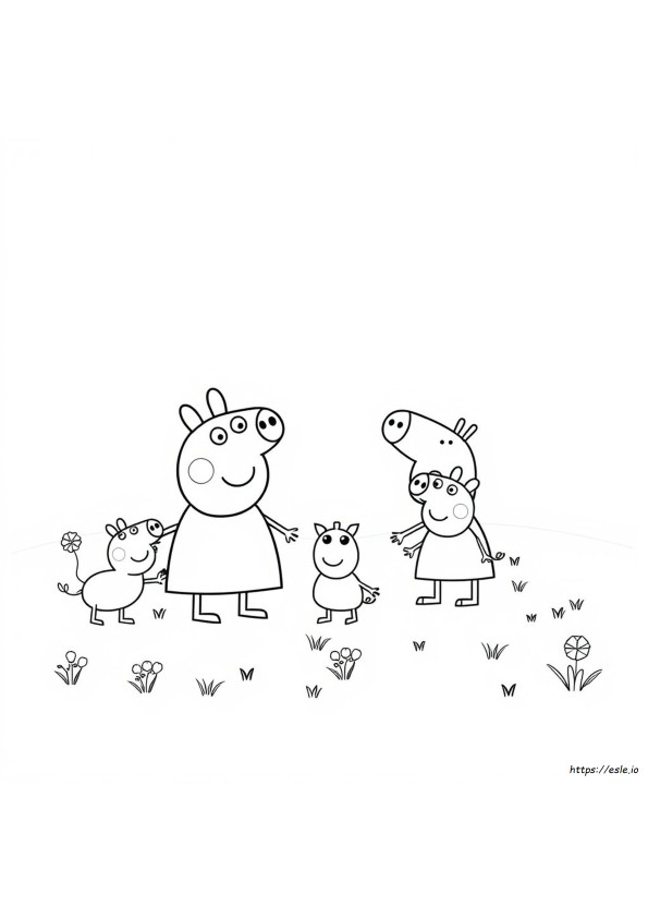 Coloring Page Peppa Pig