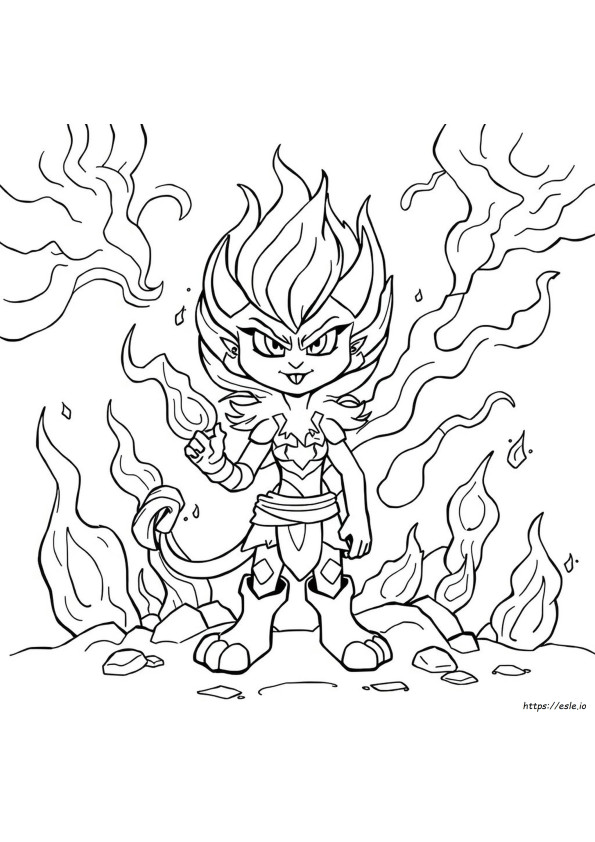 Coloring Page Furia Intensamente Dibujo Para Colorear