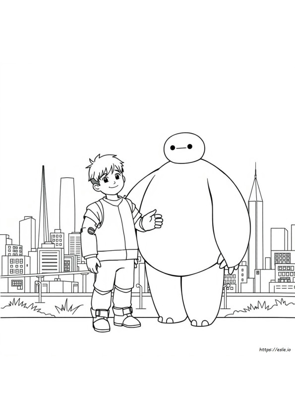 Big Hero 6 Para Colorear En Pdf