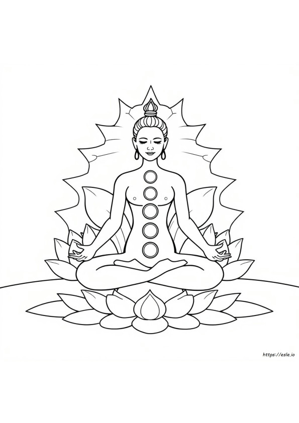 Printable Chakra Coloring Pages