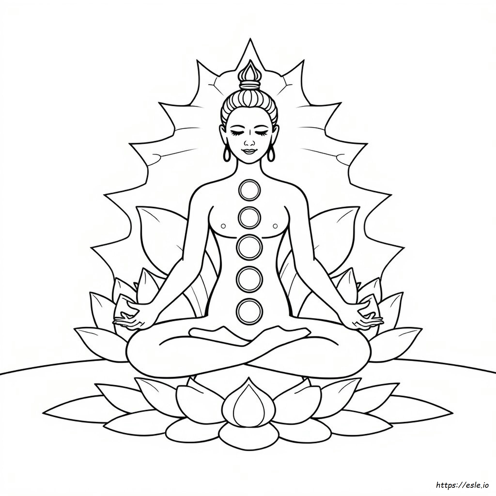 Páginas Para Colorear De Los Chakras Para Imprimir