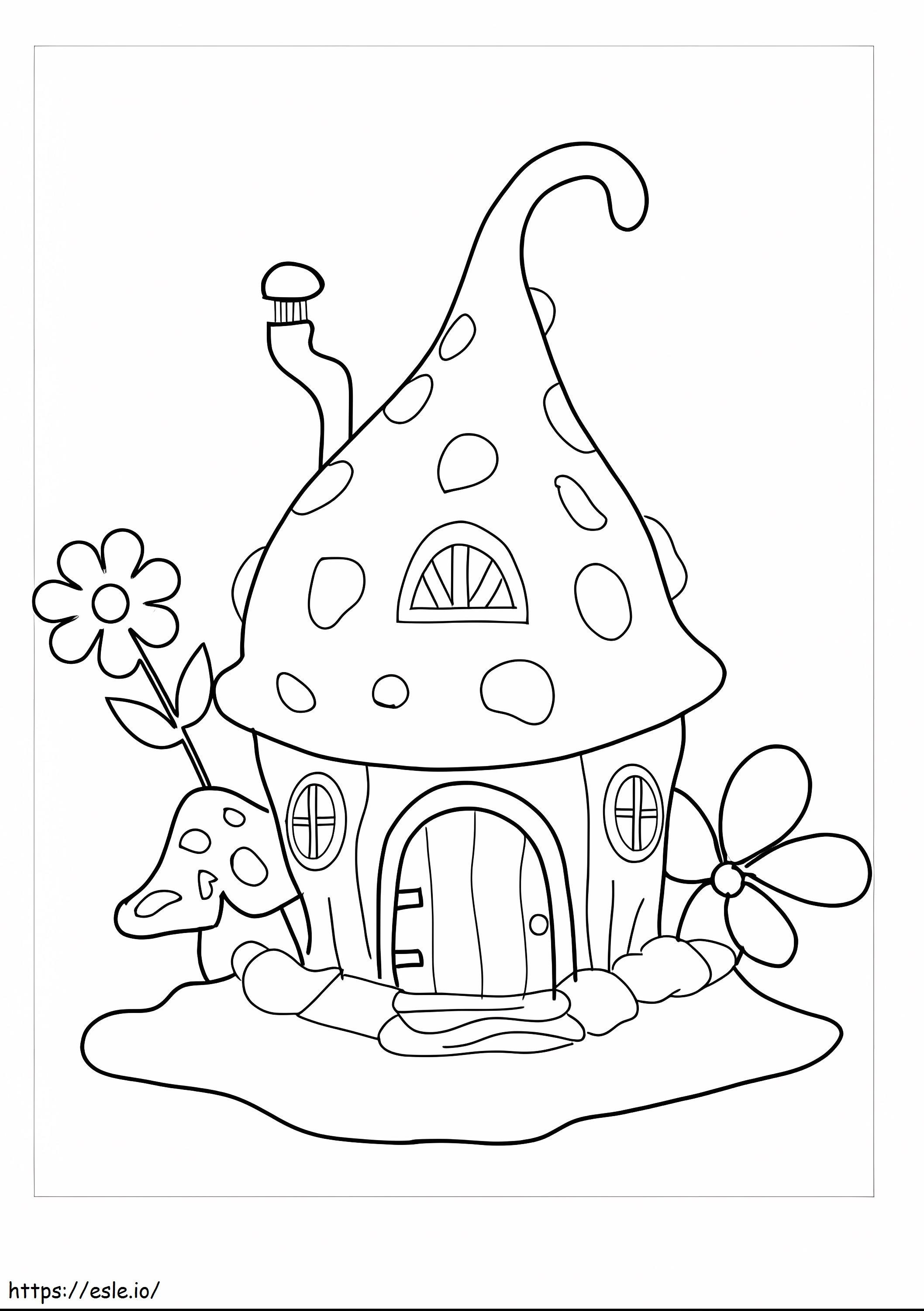 Simple House coloring page