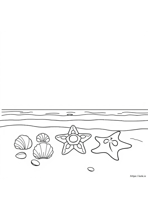 Oceaanstrand Kleurplaten