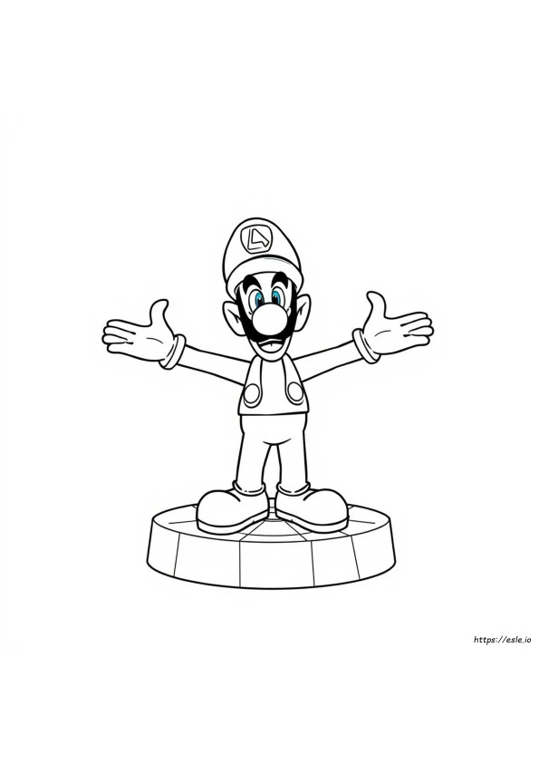 Waluigi Colouring Pages