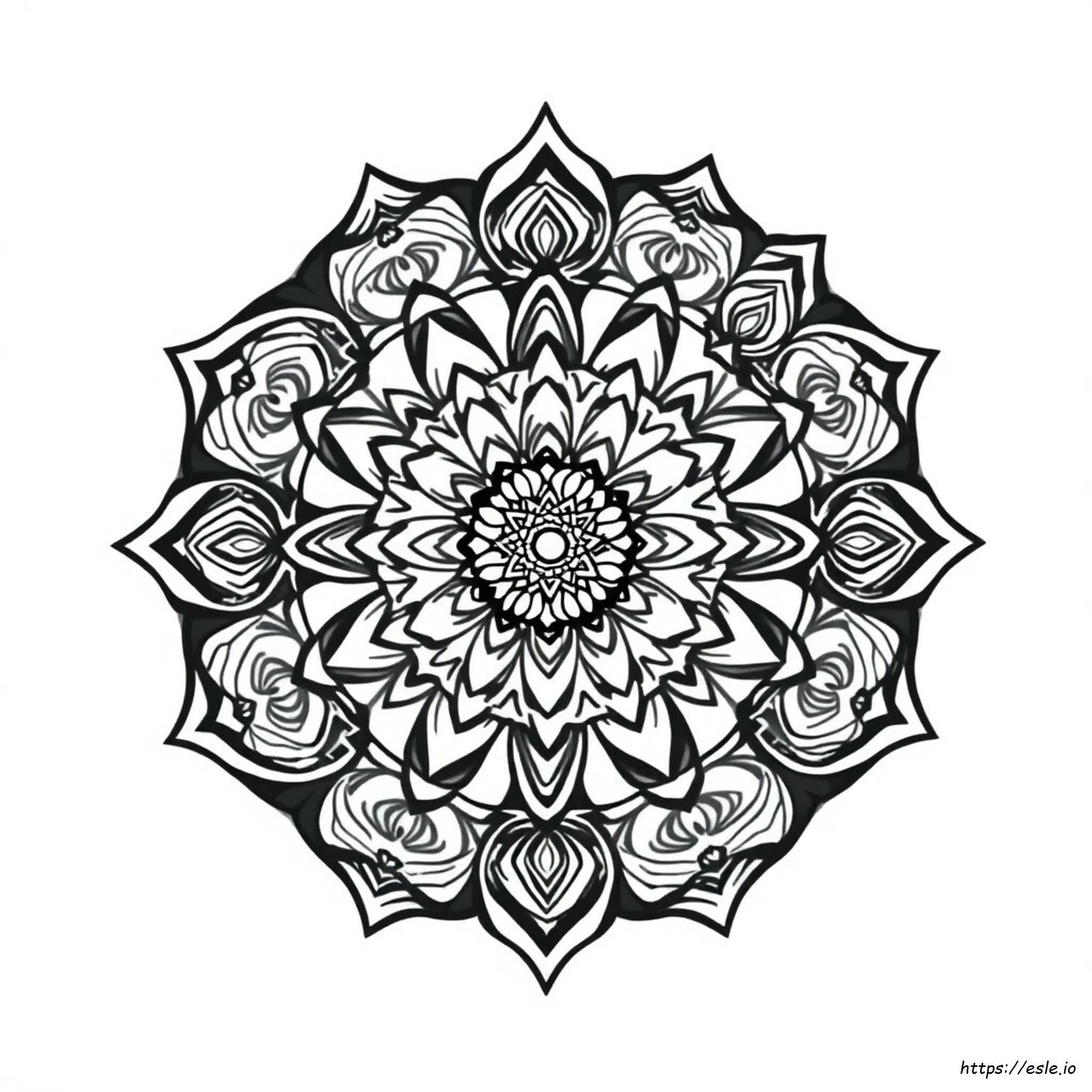 Trippy Mandala Ausmalbilder