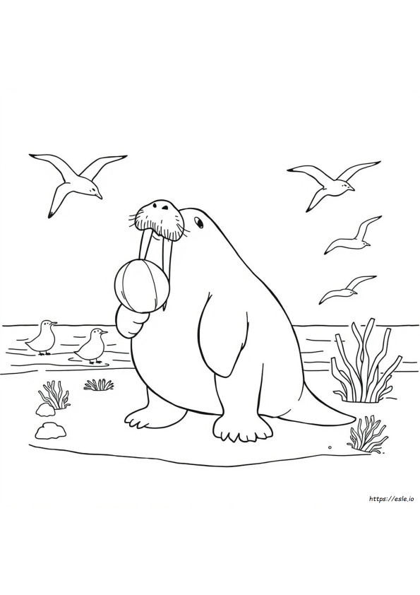 The Singing Walrus Coloring Pages