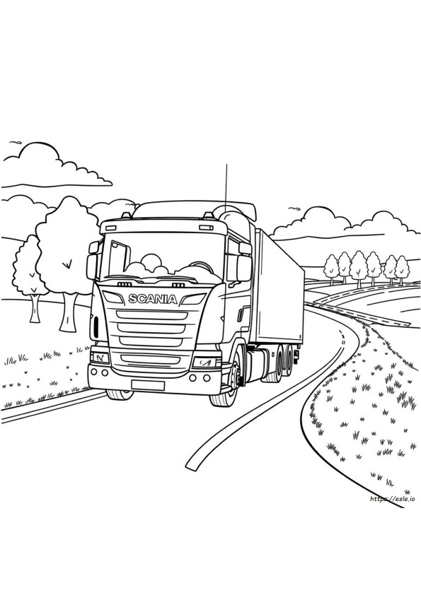 Scania Truck Colouring