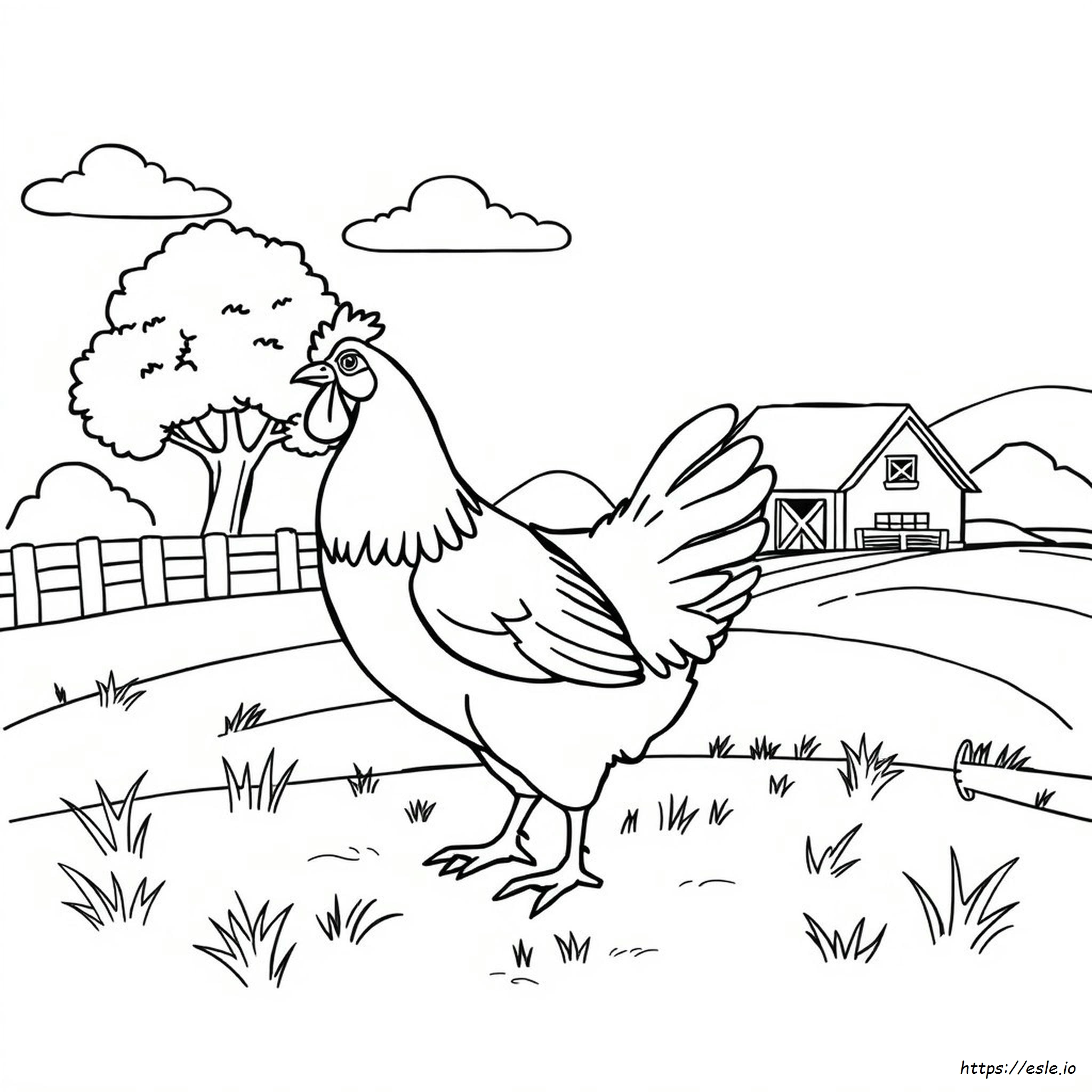 Huhn Malbuch