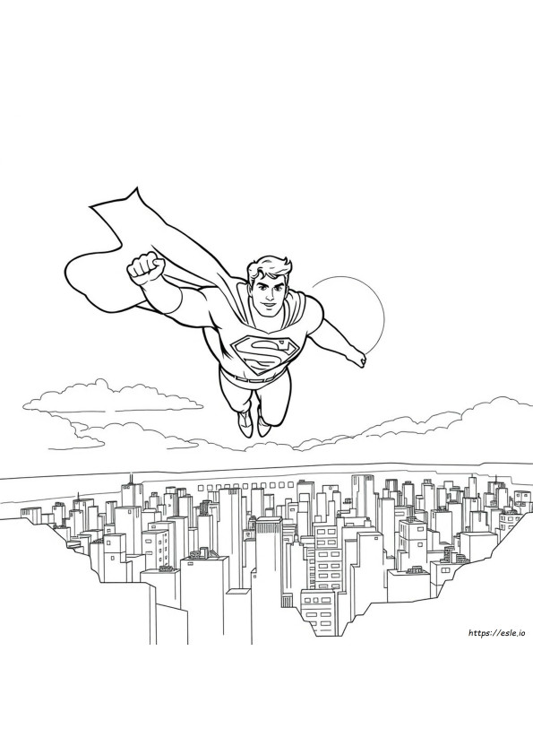 Superman Kleurplaat