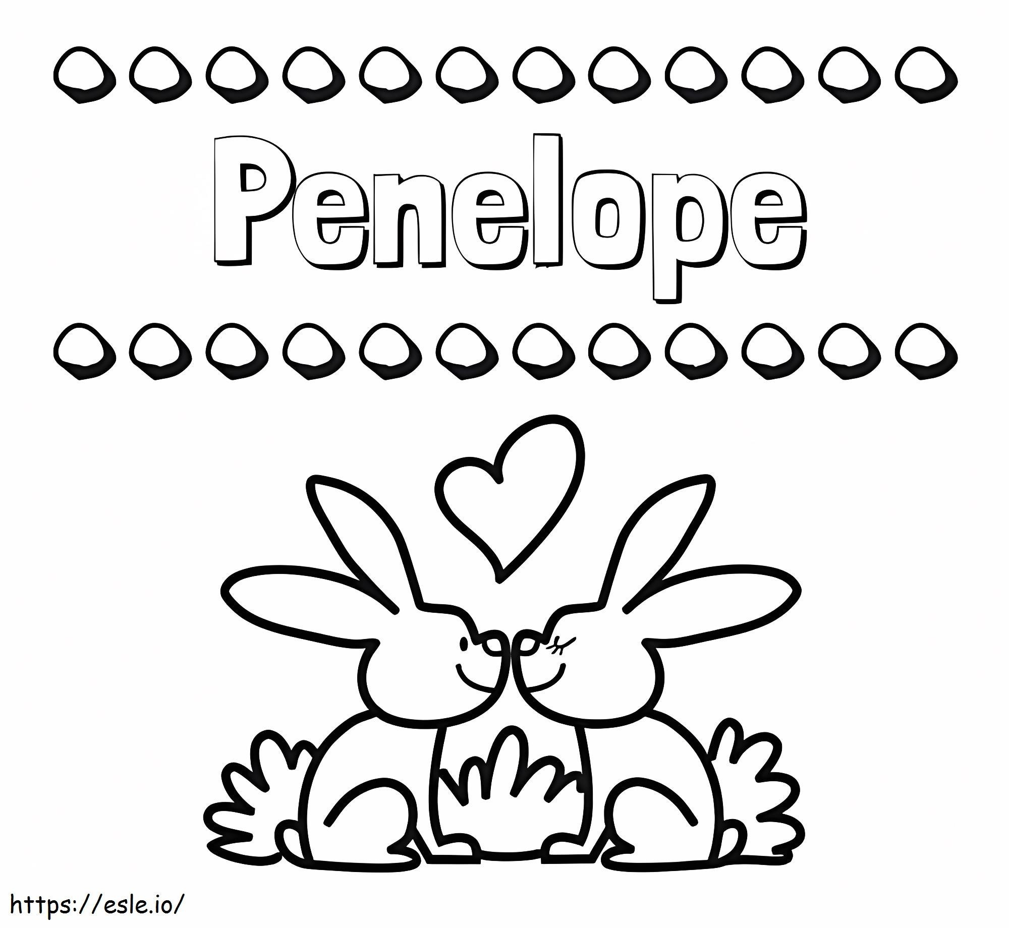 Yazdırmak İçin Ücretsiz Penelope boyama