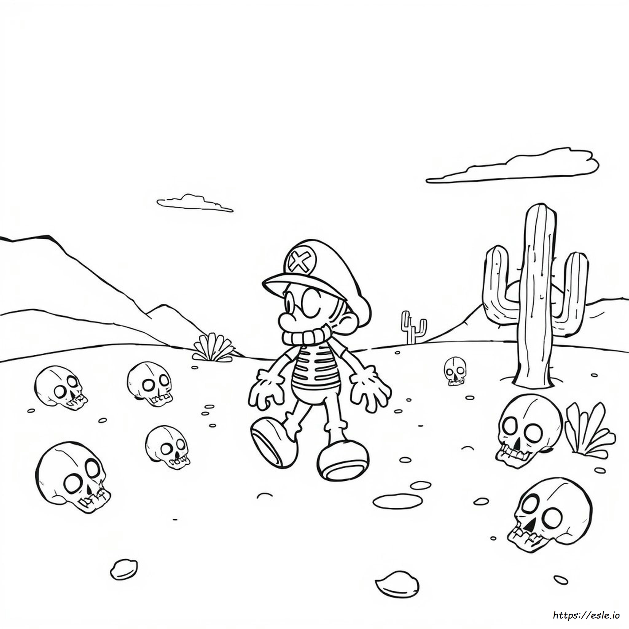 Dry Bones Mario: Disegni Da Colorare