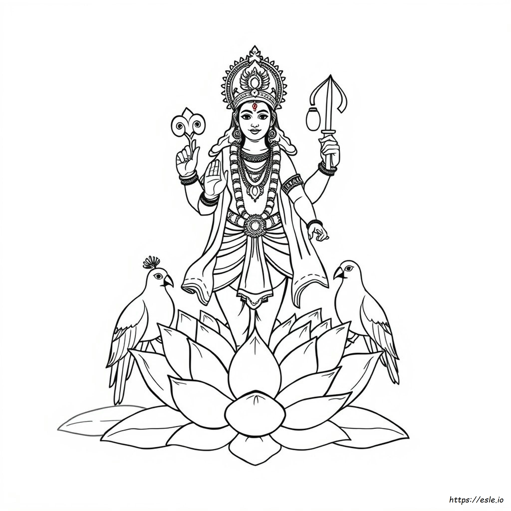 Indian God Coloring Pages