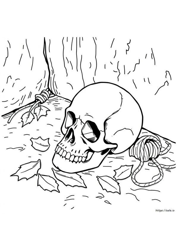 Caveira Para Colorir Em Pdf Para Imprimir