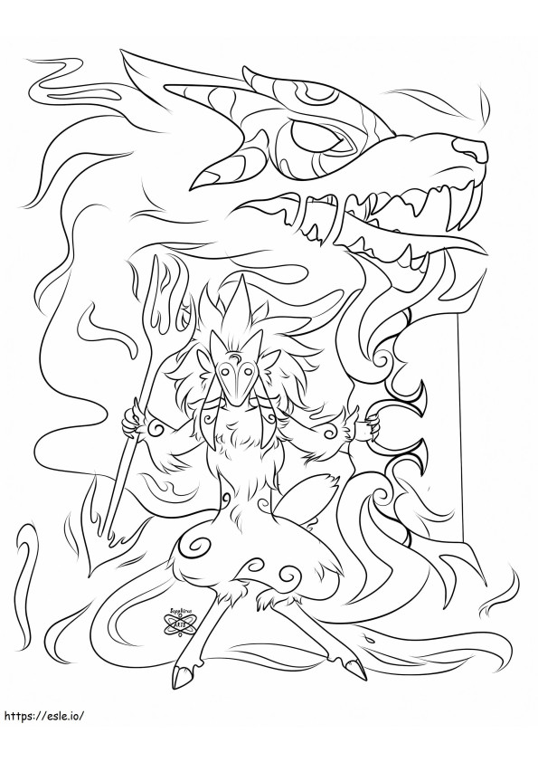 Kindred coloring page