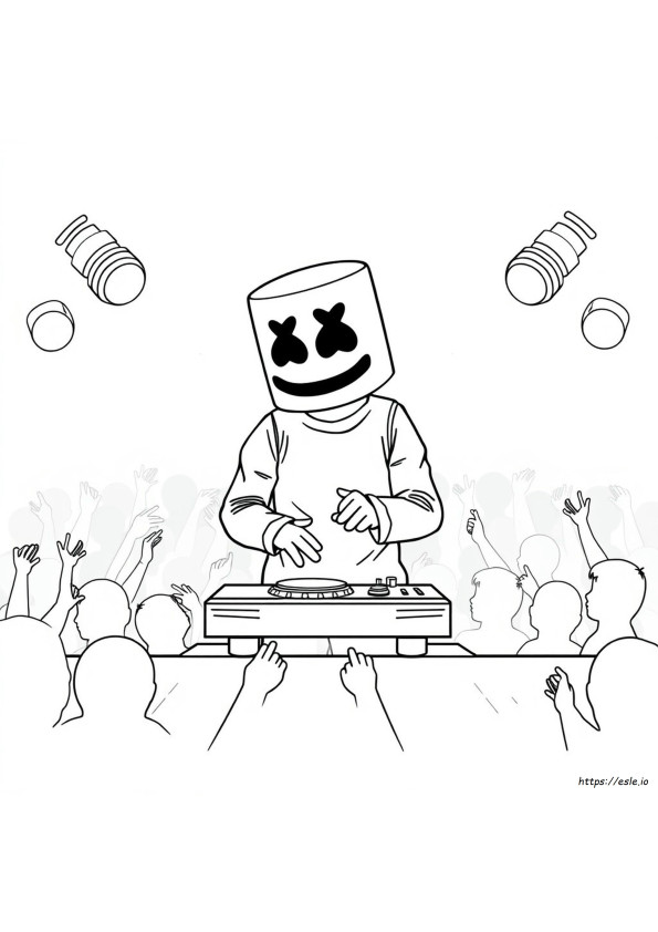 Marshmello Boyama Sayfaları