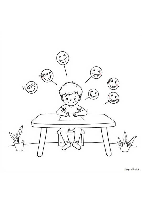 Feelings And Behavior Coloring Pages