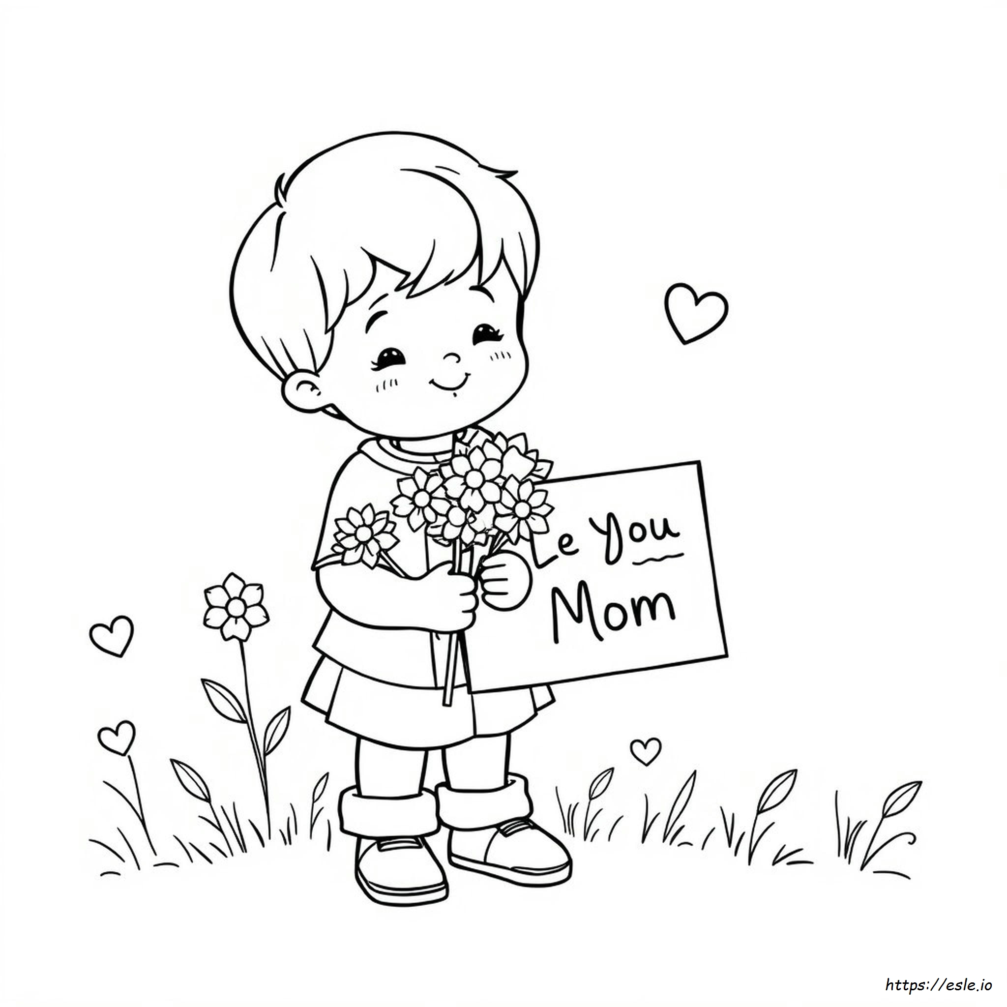 Disegni Da Colorare Ti Voglio Bene Mamma